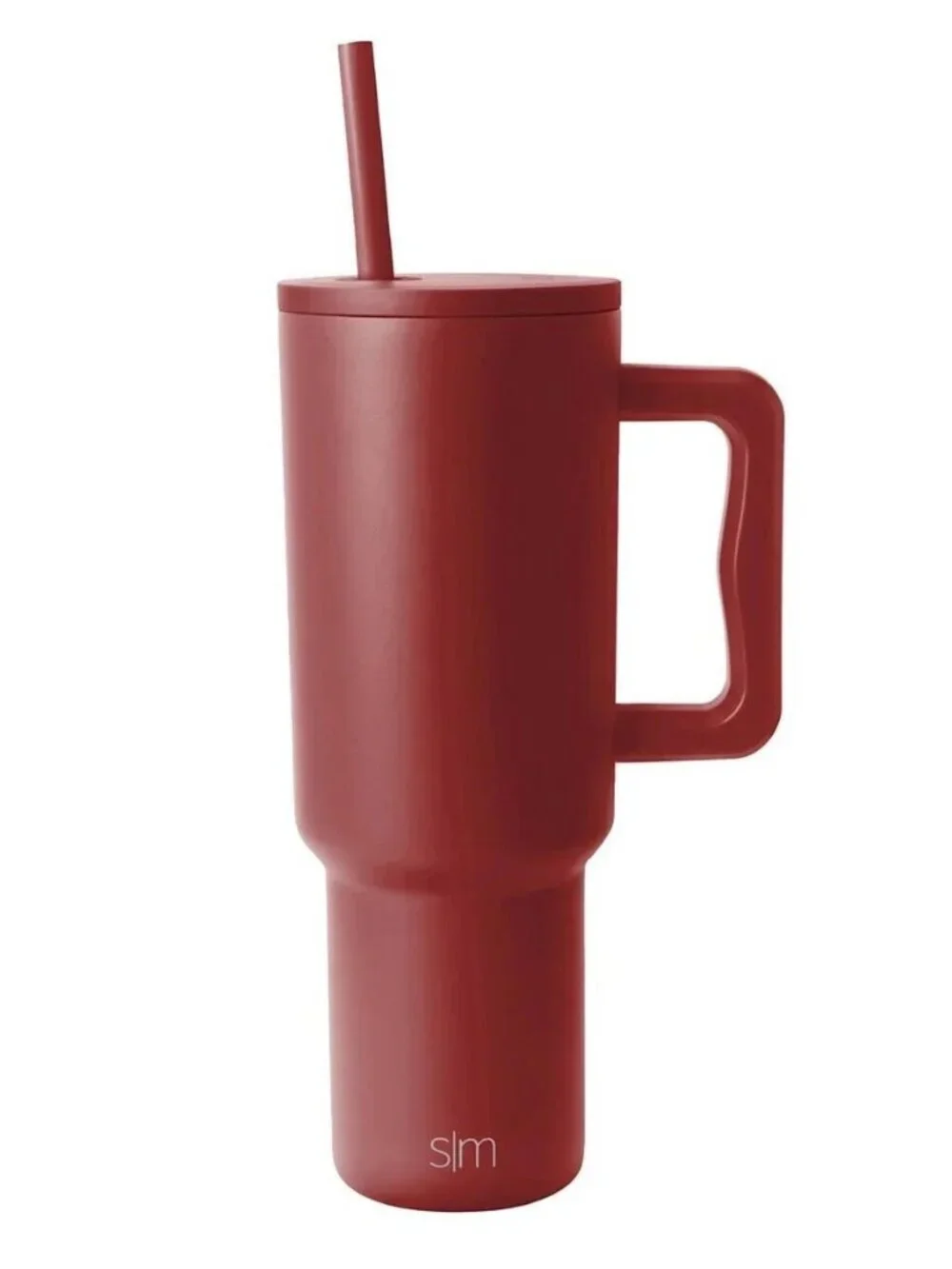 Simple Modern Trek Tumbler 40oz Red with Straw Lid & Handle Stainless Steel